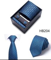 Juego De Pañuelos De Boda Mix Colors 2023 Estilo Nuevo Regalo Para Hombre Azul Paisley Talla Unica Caja De Corbata - details 4