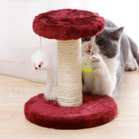 Marco De Juego Para Gatos Doble Capa Plataforma De Salto Divertida Herramienta De Madera Sisal Para Gatos Pequeños Casa - details 8