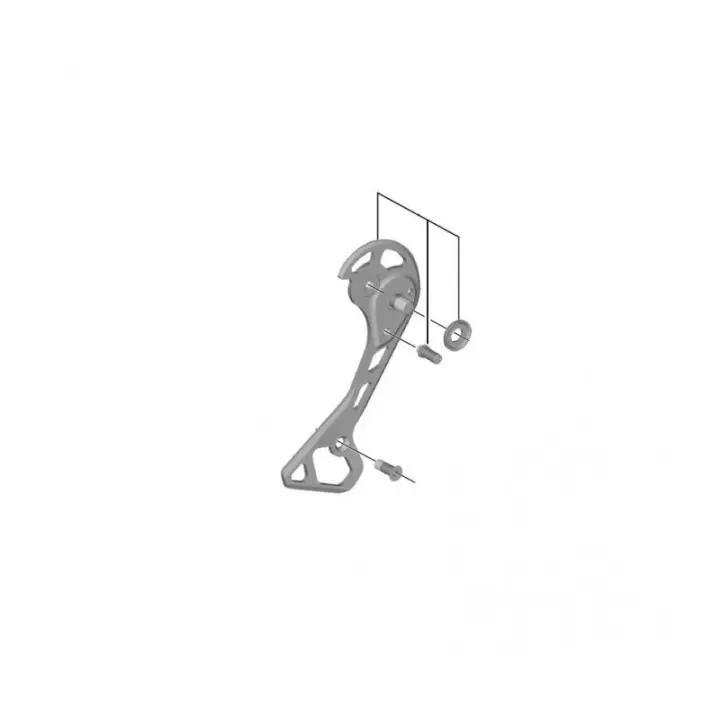 SHIMANO Portapoleas Exterior Cambio XT DI2 M8050GS - 1
