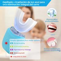 Cepillo De Dientes Eléctrico En Forma De U Ultrasonido 360 Grados Para Niños Y Adultos Blanqueamiento De Dientes Con Cerda De Silicona Automático - details 3