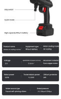 600W Hidrolimpiadora Portátil Sin Cables 30Bar Alta Presión 30BAR/435PSI - Batería Litio Recargable 24V/48V, 5M Manguera, 40 Min Autonomía - Ideal para Coche y Hogar (Pack 1 o 2 Baterías) - details 12