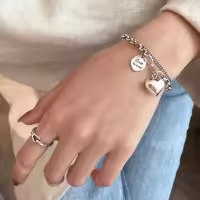 Pulsera Bohemia Corazón Con Cuentas Para Mujer Moda Multi Capa Cadena Conjunto Encantos Pulsera De Moda Para Fiestas Y Calle - details 2