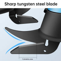 Tijeras Eléctricas Sin Cable Para Costura Aideepen Recargables Por USB Para Corte De Algodón Tela Cuero Y Otros Material Blade De Acero Tungsteno - details 4