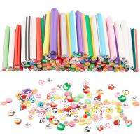 100 Pcs Polimero De Arcilla Para Uñas Artesanía DIY Charms De Frutas Y Animales Patrón Mixto Para Creación De Slime - details 0