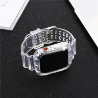 Carcasa Transparente + Correa Para Apple Watch Series 9 8 7 6 SE 5 Compatible Con Iwatch 3 Correa De Plástico 38mm 40mm 42mm 44mm 45mm 49mm - details 19