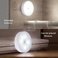 Lámpara Nocturna Inalámbrica Con Sensor De Movimiento 8LED Para Dormitorio Decoración De Pared Escalera Armario Closet Luz De Lectura - details 9