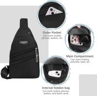 Bolso bandolera impermeable para hombre y mujer, ligero, ideal para senderismo, deporte, viajes y trabajo. - details 3