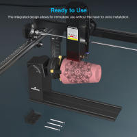 Mecpow G5 Rodillo Giratorio Láser Con Tres Pinzas De Ángulo Ajustable Para Objetos De Formas Múltiples, Compatible Con Casi Todas Las Máquinas De Grabado Láser, Viene Con Soporte De Altura - details 7