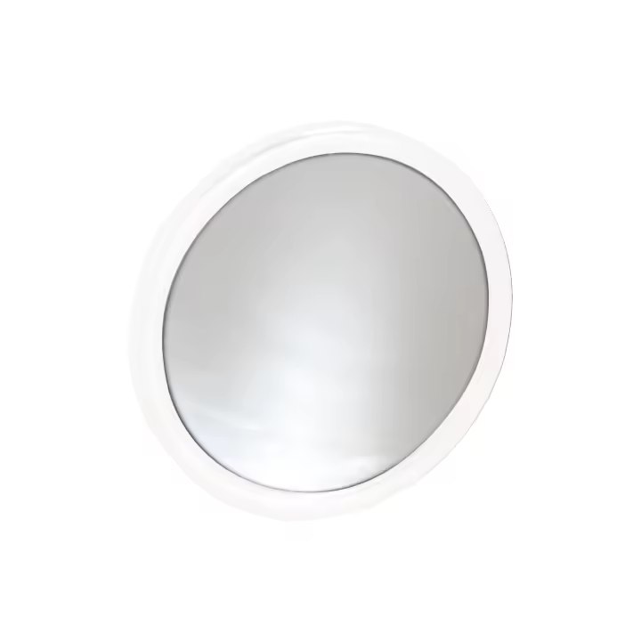 Espejo de aumento MSV de metal con ventosa 17 x 17 x 3 cm - 1