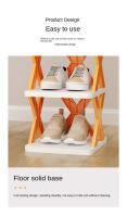 Estantes para zapatos 4 capas, color aleatorio,material plásticoorganizador de almacenamiento, estantes para zapatos desmontables, ahorra familia, estante para el hogar, estante para zapatos multicapa - details 6
