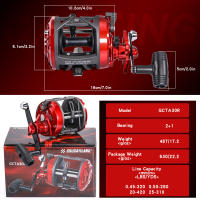 Carrete De Pesca Sougayilang De Alta Calidad Con 2+1BB Bearings Operación Suave Capacidad Grande Para Proyección Remota Metal Para Océano Río Lago Y Playa - details 2
