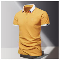 Camisa POLO Para Hombre De Verano Seda De Hielo Secado Rápido Manga Corta Color Sólido Ajuste Suelto Collar De Negocios Top Transpirable - details 10