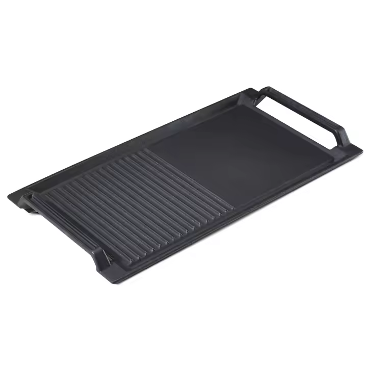 AREBOS Placa de parrilla Sartén de hierro fundido Placa grill de inducción BBQ - 1