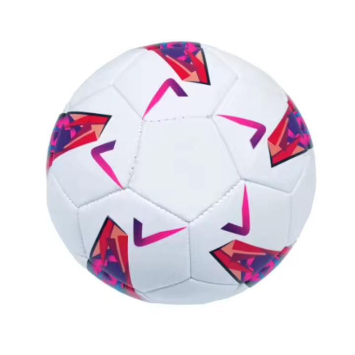 NEMON-Balón de Fútbol Estrella pentagonal orbitral azul y rosa de cuero pu Talla 5 para interior y exterior - 1