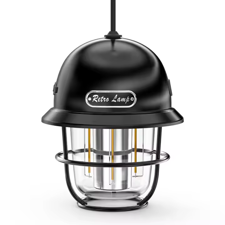Nueva Luz LED para acampar with Carga type C, Luz Para Tienda de Campaña al Aire Libre con Gancho y ASA, Luz de camping Retro - 1