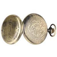 Reloj De Bolsillo Vintage Commemorative Bronce Con Cadena Regalo Reloj Colgante Exquisito 'I LOVE YOU FOREVER' - details 5