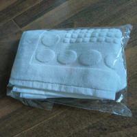 Toalla De Baño De Algodón 100% Blanca 50x80cm Antideslizante Para SPA Y Habitación De Hotel Toalla De Bañera Azul De Alta Calidad - details 8