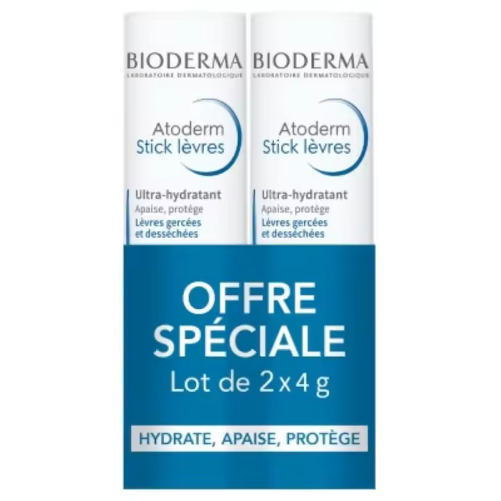 Bioderma Atoderm Stick Labial Ultrahidratante Duplo 2x4gr - 1
