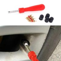 Kit De Herramientas Para Ruedas De Coche 9PCS Llave De Válvula De Neumático Con Correas Y Cubiertas Herramienta De Reparación De Neumáticos - details 0