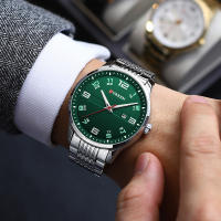 Reloj De Pulsera De Lujo Para Hombres CURREN De Acero Inoxidable Con Movimiento De Cuarzo Manos Luminosas Fecha Automática Estilo Casual - details 16