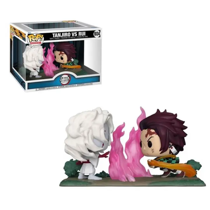 Funko Pop Moment Demon Slayer Tanjiro Vs Rui | Figura Coleccionable Anime - 1