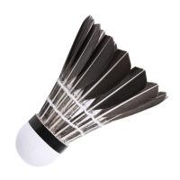 Pelota De Badminton Profesional Hecha De Pluma De Ganso Negra Para Entrenamiento Deporte Material De Cabeza Poliéster Esponjado - details 5