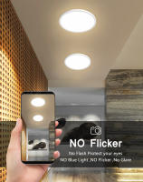 Luz De Techo LED Ultradelgada 0.9 Pulgadas 6W 9W 13W 18W 24W Para Sala De Estar Y Dormitorio Rango De Voltaje 85-265V Luz De Iluminación Moderna Para Cocina Comedor Estudio Baño - details 3
