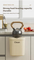 Cesta De Basura Colgante Para Cocina Con Portapeces Y Tapa Caja De Reciclaje Ecológica Montada En La Pared Accesorios Para Cocina Y Baño 8.5/12L - details 12