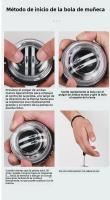 LED Powerball De Gyroscopio Para Muñeca, Entrenador De Fuerza De Músculos De Mano Y Brazo, Ejercicio De Resistencia Self-Starting - details 8