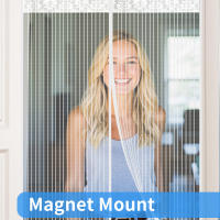 Puerta De Pantalla Magnética Self-sealing Para El Hogar Malla De Partición Que Evita Insectos Mascotas Y Niños. Tamaño 38x82 Pulgadas. Venta Por Pieza. - details 12
