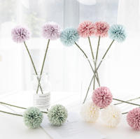 Vaso De Hiedra Silken Para Decoración De Hogar Boda Accesorios De Novia Navidad Pompon DIY Flores Artificiales De Seda - details 3