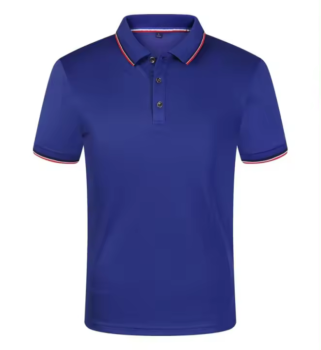 Camisa Polo Corta De Verano Para Hombres Estilo Casual Gran Talla Uniforme De Negocio Transpirable Con Botones Para Oficina - 1