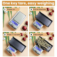 Báscula Digital Portátil Mini Para Joyería De Plata Y Oro 200g 0.01g Equilibrio De Gramos Electrónico Portátil 1PC - details 3