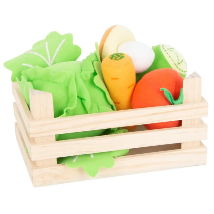 Small Foot Set de Verduras de Tela con Caja - Comida de Juguete para Niños - 1