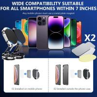 Paquete de 2 cables magnéticos de conexión para teléfono celular con rotación de 360 ° para tablero de instrumentos - details 2