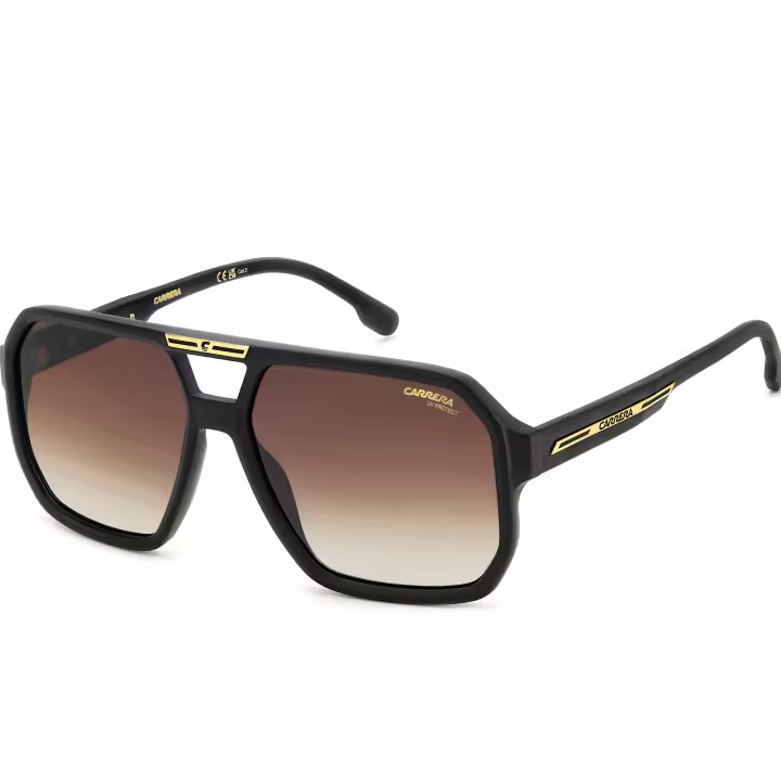 GAFAS DE SOL CARRERA  VICTORY C 01/S 003 (86)  MATTE BLACK/BLACK BROWN GREEN ANTIREFLEX CALIBRE 60 - 1