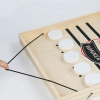 Juego De Mesa De Hockey En Tabla Ganador Rápido Juego De Partido Para Adultos Y Niños Interactivo Familiar Tablero De Batalla Desplazable - details 2
