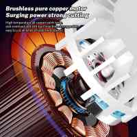 Amoladora angular eléctrica inalámbrica sin escobillas de 125mm, máquina pulidora de corte, pantalla Digital de velocidad, herramienta eléctrica compatible con batería Makita de 18V - details 2