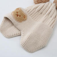 Gorro De Invierno Para Bebé Con Volante Y Protección De Orejas Linterna De Algodón Ajustable Para Niños Y Niñas Accesorios De Ropa Infantil - details 8