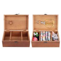 Caja De Hilo Y Agujas Vintage Para Costura Organizador De Almacenamiento Para Manualidades Y DIY Caja De Madera Para Mujeres Adultos - details 4