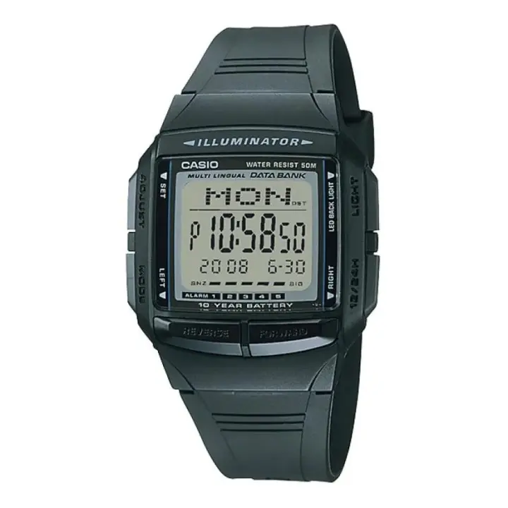 Casio Reloj Unisex Digital Cuarzo con Correa de Resina DB-36-1AV - 1
