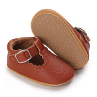 Zapatos Para Bebé Recién Nacidos Niñas Clásicos Corazón De Goma Antideslizante PU Vestido Primera Caminadora Zapatos De Cuna - details 35