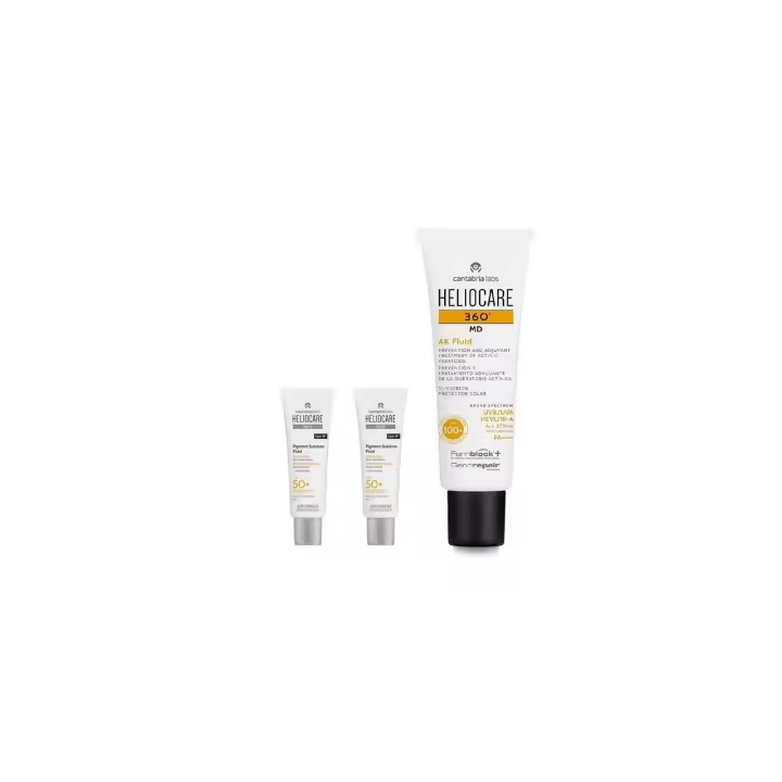 Cantabria Labs Heliocare 360º MD AK Fluid - Crema Solar SPF100+, Tratamiento Protector Adyuvante de las Queratosis Actínicas (AK) con Complejo Reparador, Fluida, 50ml - 1