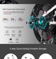 Bicicleta Moped Eléctrica Plegable Inteligente Samebike 20LVXD30, Motor de 350W, Velocidad Máxima de 35 km/h, Neumático de 20 pulgadas - details 7
