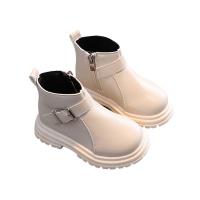 Botas De Cuero Para Niños Moda Otoño Invierno Botines Cortos Con Cierre De Cremallera No Esmeriladas Antideslizantes Para Niños Y Niñas - details 13