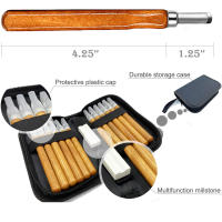 Juego De 12 Piezas De Cincel De Carving De Madera Con Mango De Madera Herramientas De Cincel De Acero Inoxidable Para Carpintería Kit De Cuchillos De Mano - details 3