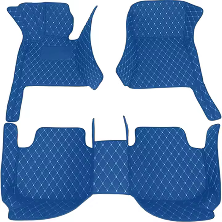 Alfombrillas de coche de doble capa para BM  X1 F48 Mk2 2016 ~ 2022, alfombrillas de cuero personalizadas para pies de coche, accesorios interiores 2017 2018 2019 2020 2021 - 1