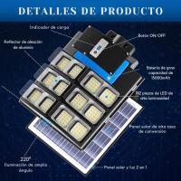 Lámpara Solar LED, Panel Policristalino, Batería LiFePO4, Sensor Inteligente, Exterior - 2000W/2400W - Jortan Tech - details 2