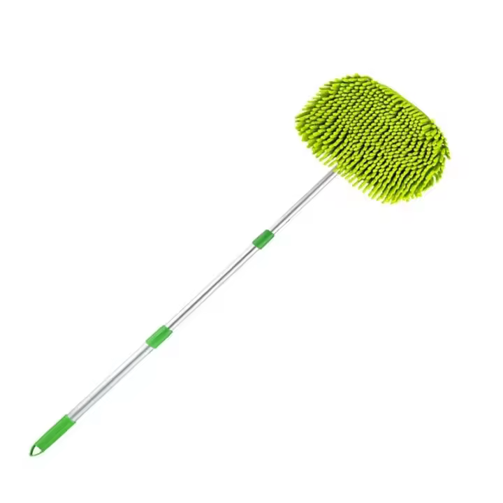Cepillo de limpieza para autos, súper absorbente, ajustable, telescópico, con mango largo, trapeador limpio, accesorios para autos - 1