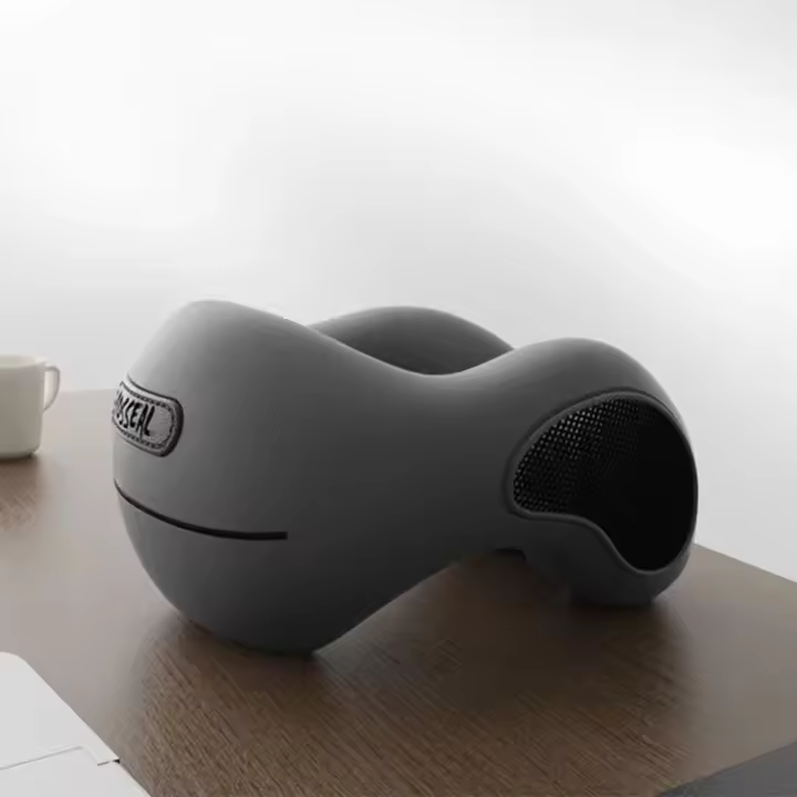 Almohada De Cuello Multifuncional En Forma De U De Espuma Suave De Rebound Lento Para Descanso Viaje Salud Cervical Masaje Almohadas De Tamaño Mediano Material Algodón 100% Relleno De Espuma De Memoria - 1